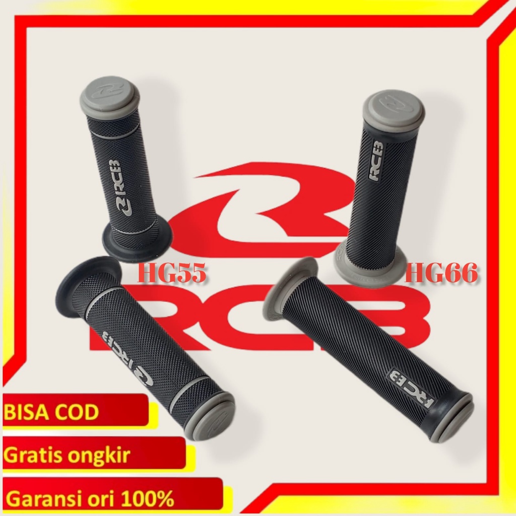 handgrip rcb original grip empuk anti slip sepasang grip berkualitas rcb hg55 dan hg 66 universal semua motor