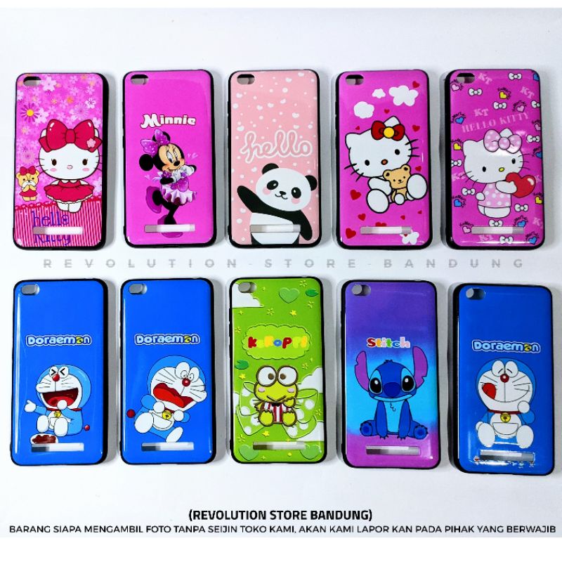 Silikon hp xiaomi redmi 3 3s 3pro 4i 4c 4x 4a 5a 6a 7a 8a 9a karakter soft case kartun lucu terbaru