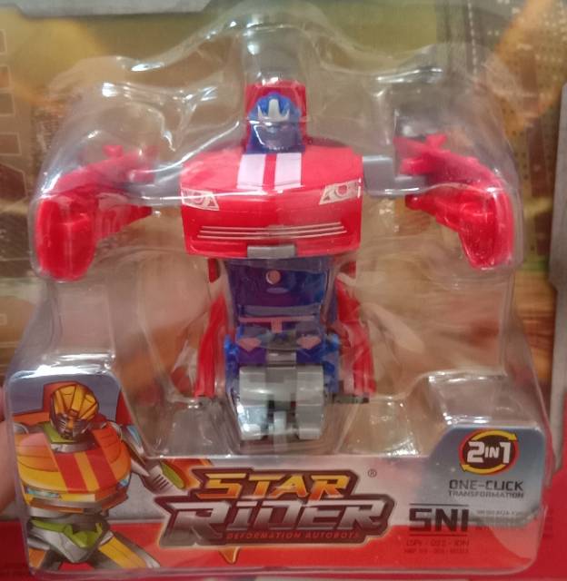 MC 362 Mobil transformer bisa jadi robot pull back mainan anak edukasi