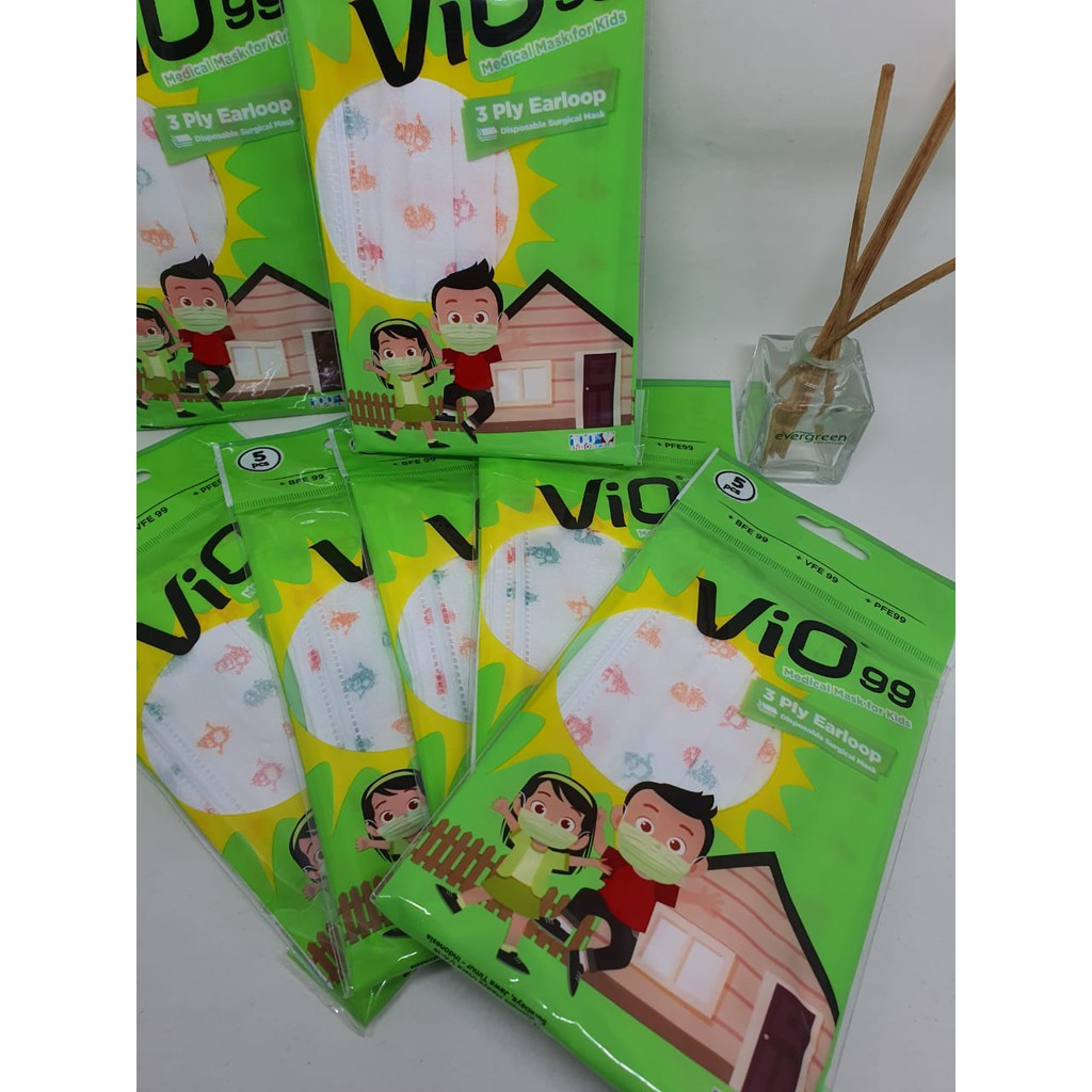 Vio Masker Anak Motif/ Sachet isi 5 Pcs