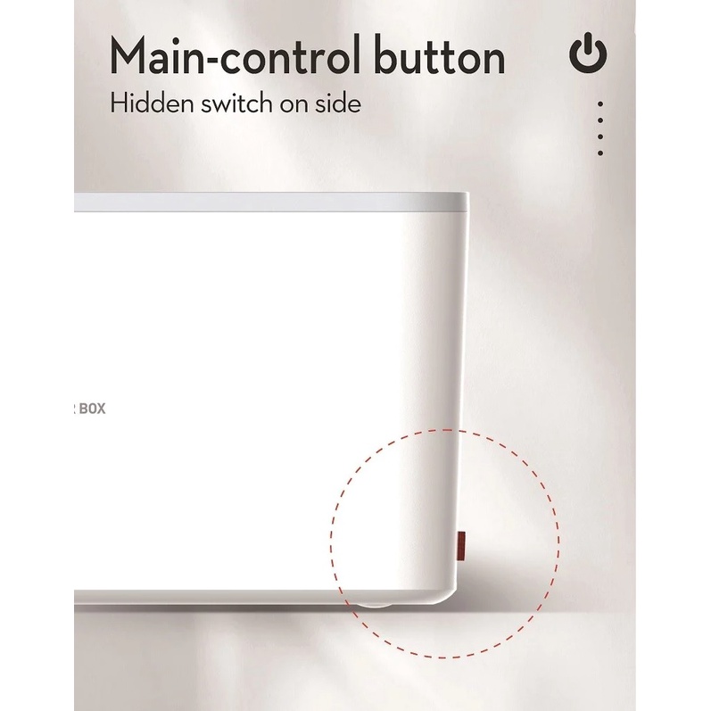 LDNIO SCW5354 - Management Power Strip Box - 15W Wireless Charging - Kabel Ekstension 5 Socket dan 3 USB - Lengkap dengan Wireless Charging dan Box Penyimpanan