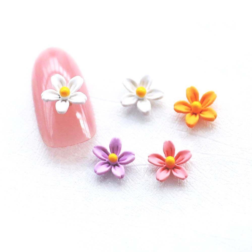 Agustinina Bunga Nail Art Perhiasan Resin Manicure Charm Fashion DIY Aksesoris Nail Art