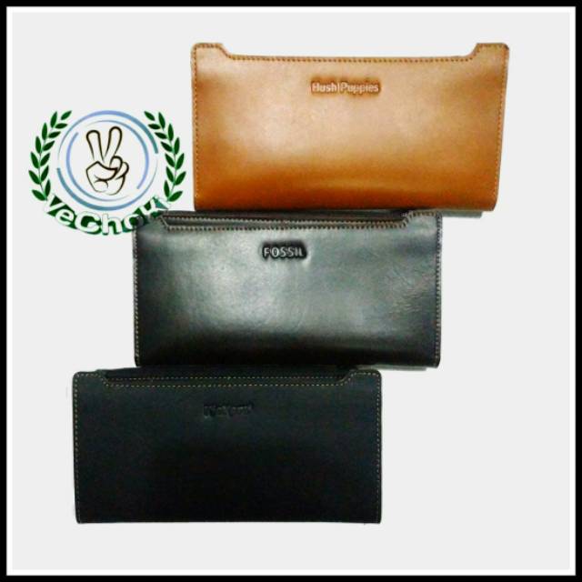 Dompet Pria Wanita Panjang Kulit Sapi Asli - Kickers Hush Puppies ACJ588