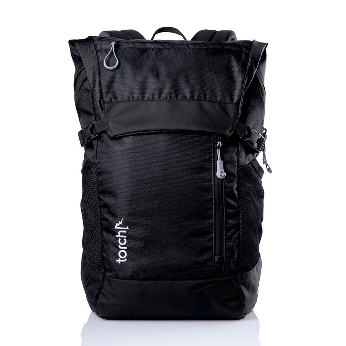 Tas Ransel Sekolah Kuliah Backpack Ishikari Jetblack Torch Original terakhir