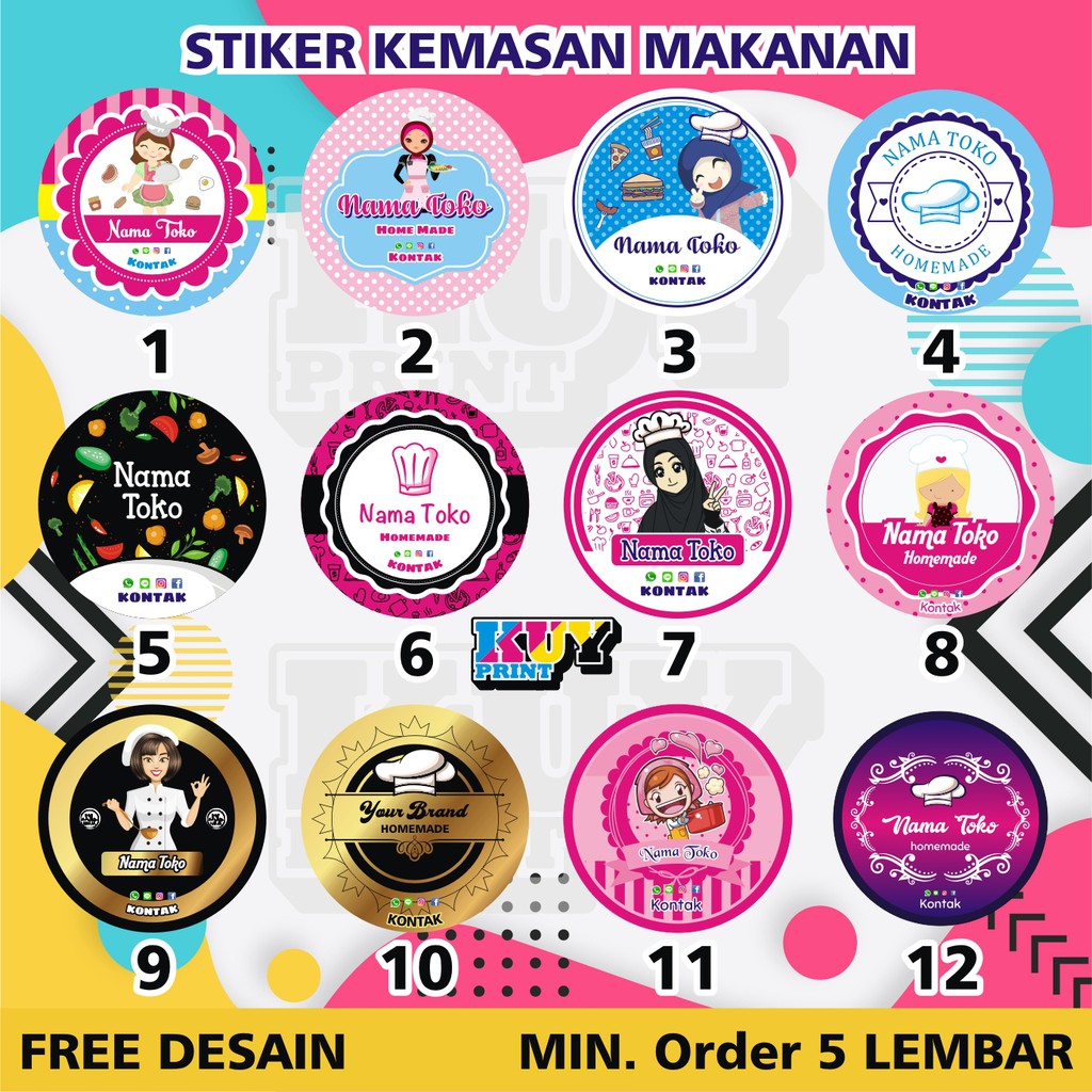 

CETAK PLUS CUTTING STIKER LABEL MAKANAN KROMO A3 FREE DESAIN