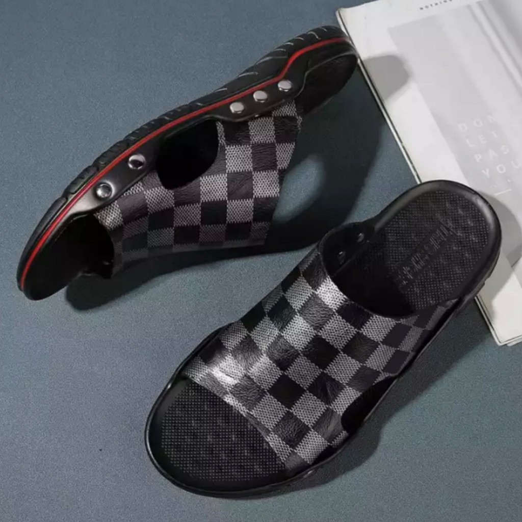 LUTTON - sandal slop pria trending 2022 - SANDAL SLOP CATUR