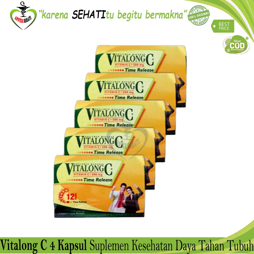 VITALONG C STRIP 4 TABLET VIT C DAYA TAHAN TABUH