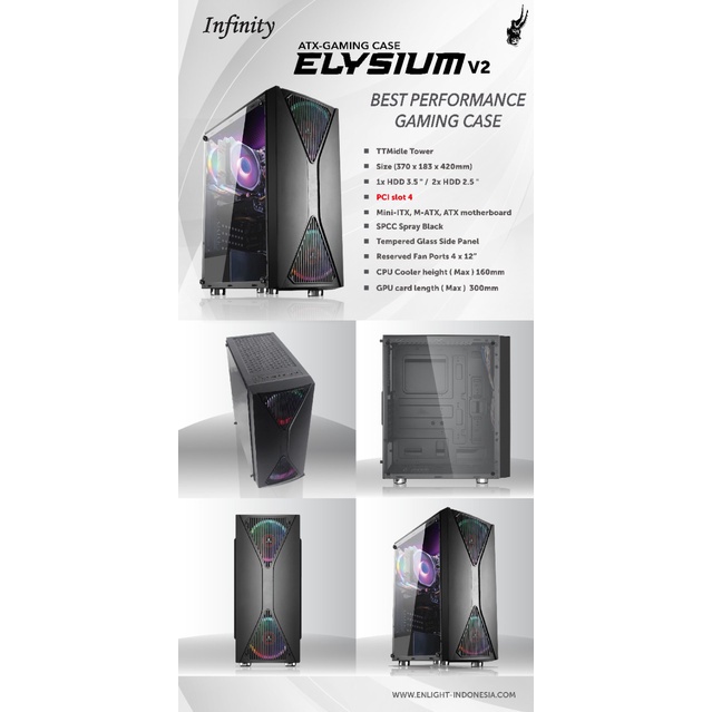 Casing Infinity Elysium V2 Tempered Glass