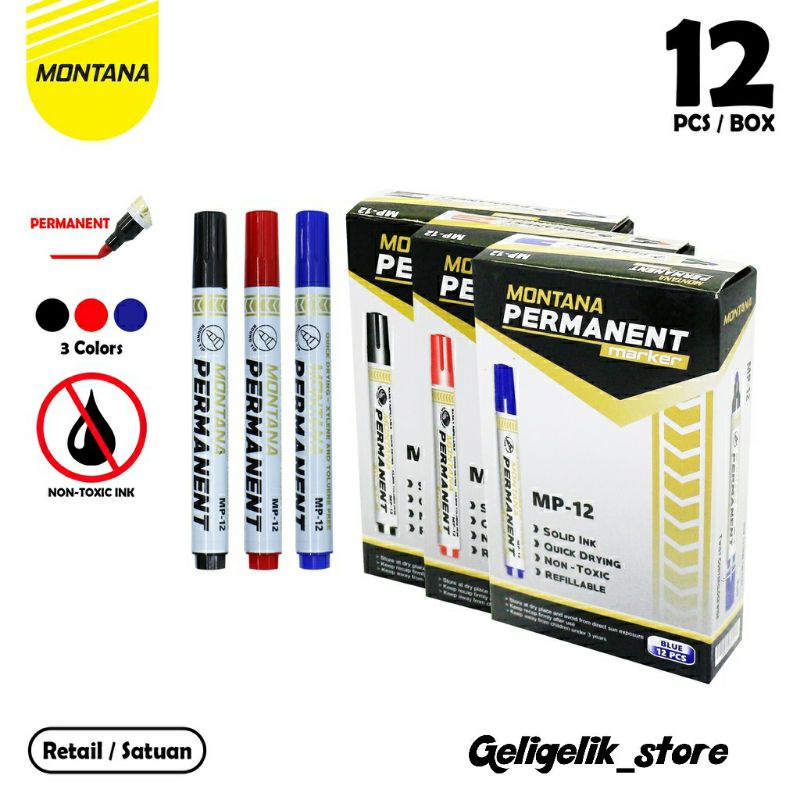 

SPIDOL PERMANENT MONTANA MP-12 / PERMANENT MARKER