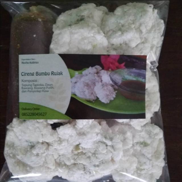 

Cireng bumbu rujak paket 5bungkus