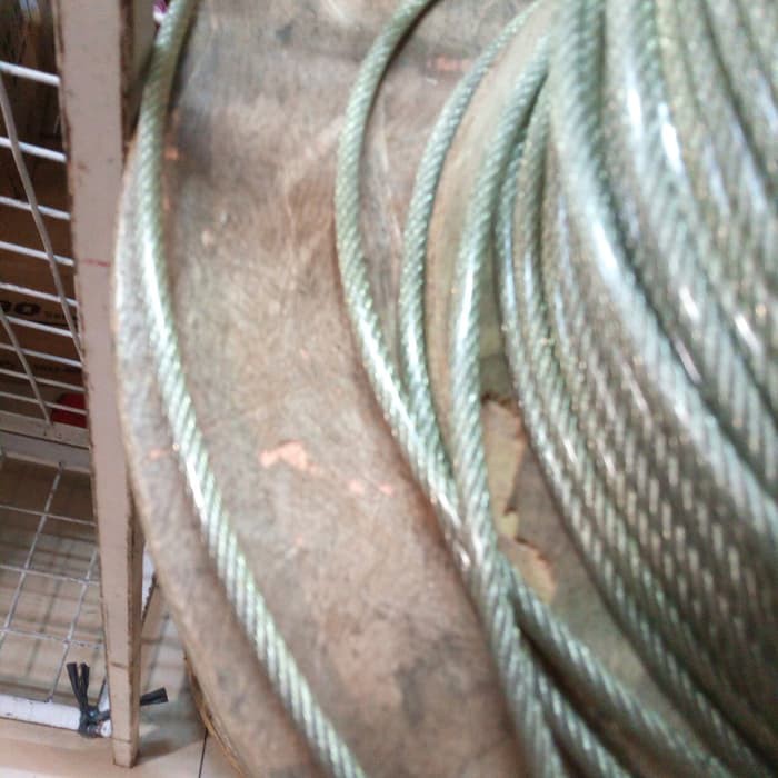 Tali Kawat / Kabel Sling / Sling Wire 6mm / 6 mm Galvanis Lapis PVC