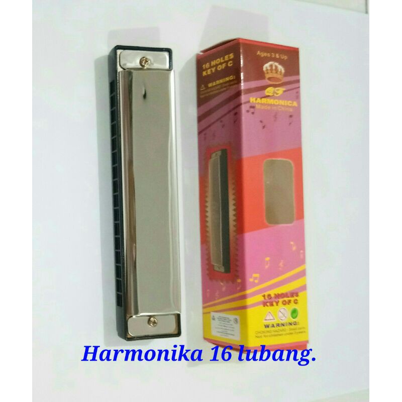 Harmonika 16 lubang merk Deluxe kunci C Harmonica 16 holes.