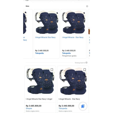 i angel miracle star navy  ssc ffo + hipseat preloved