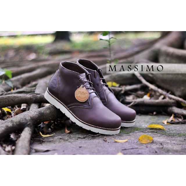 Premium Leather Boots Bradley's Massimo Brown