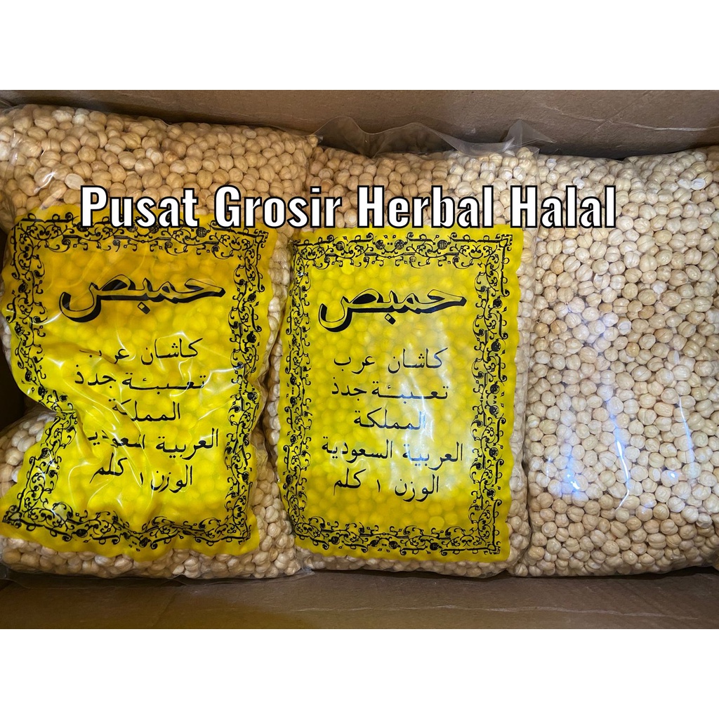 

Kacang Arab Chikpeas 1kg Kacang Arab Kupas Bersih Roasted / Kacang Jagung