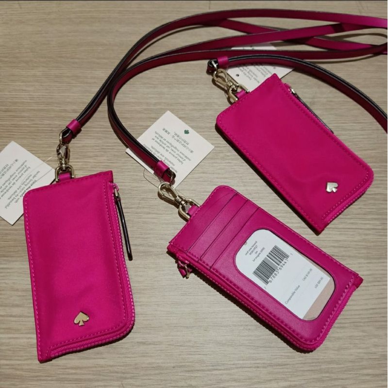 

Lanyard KS Jae card case nylon bright magenta sz 14x7cm
