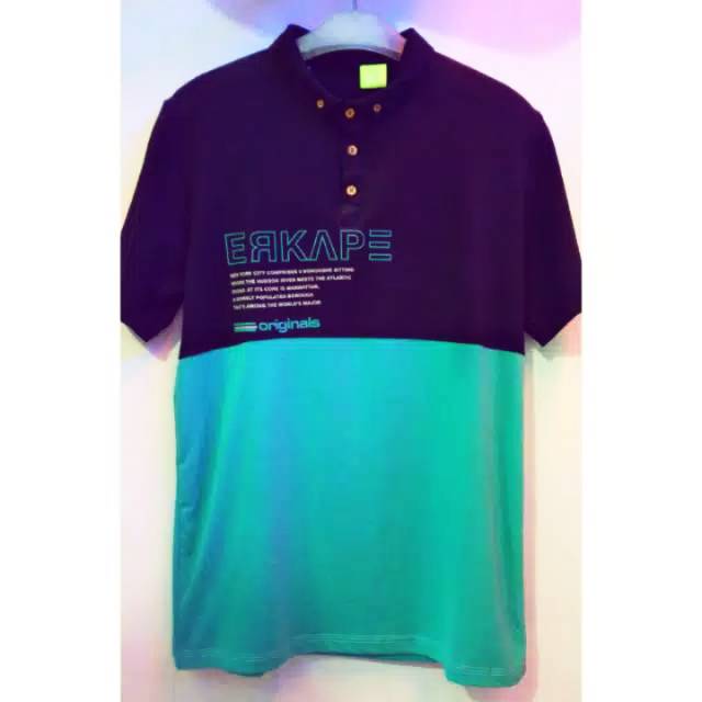 Kaos kerah erkape size M L XL