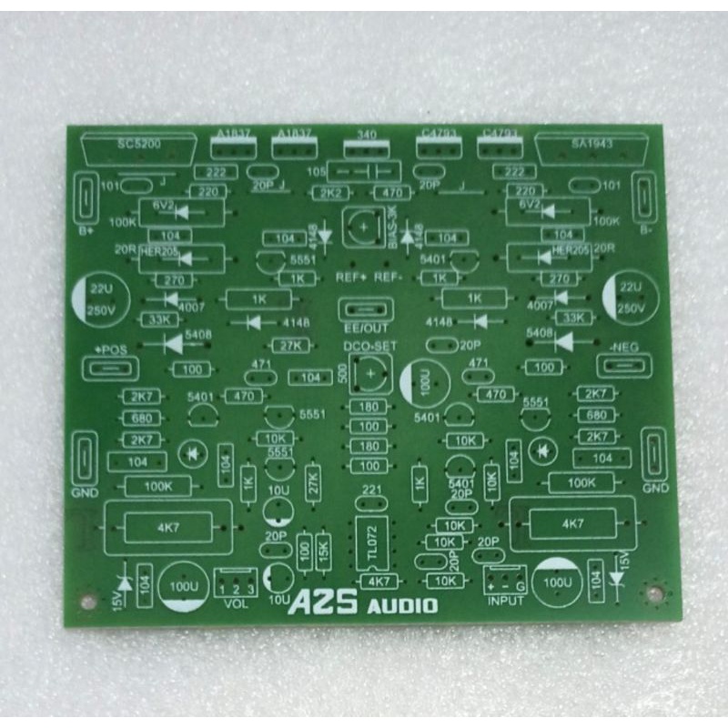 PCB Super Power AXL Audio Power Amplifier By AZS