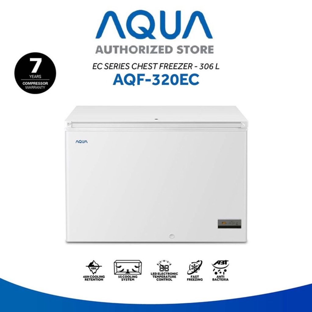 Jual AQUA Japan Chest Freezer 306 Liter AQF320EC