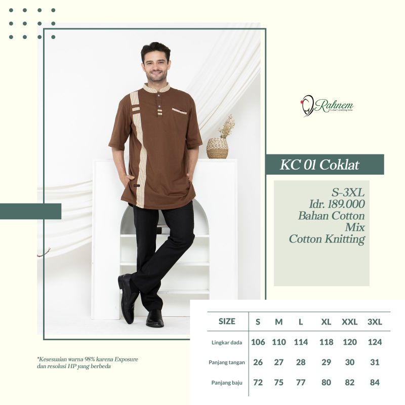 KOKO dewasa Rahnem KC 01/ Salem/tosca/maroon/'coklat