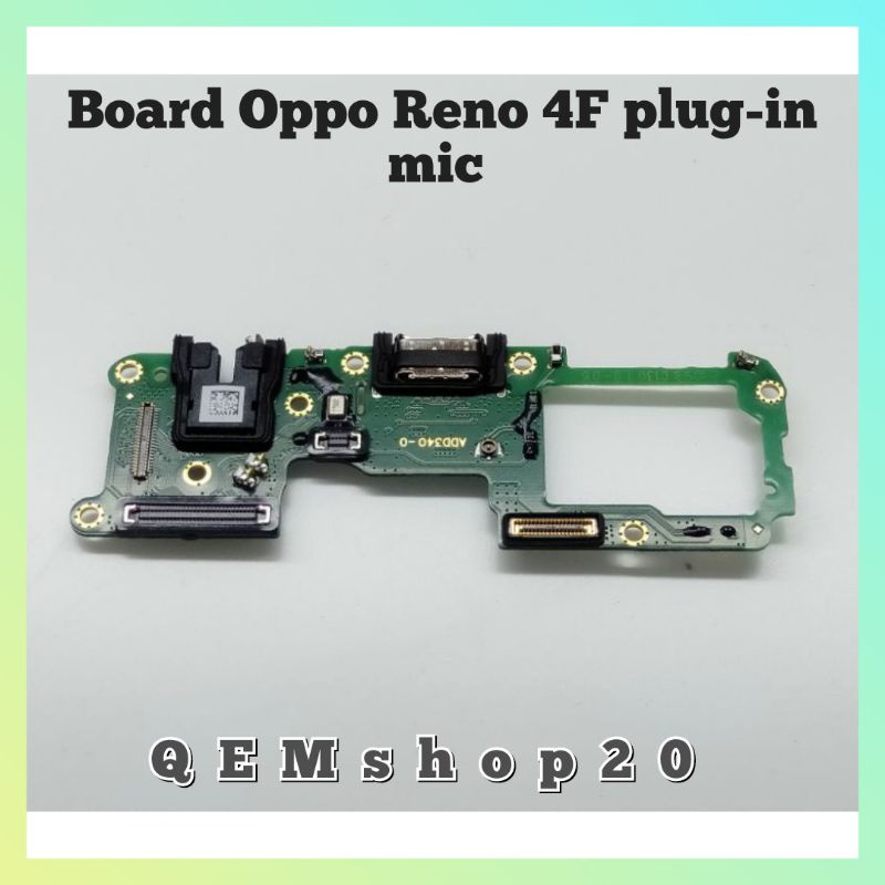 BOARD PAPAN CAS KONEKTOR CHARGER OPPO RENO 4F / 4 F PLUG-IN MIC ORI