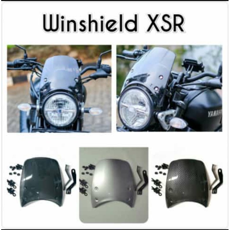 WINSHIELD VISOR KACA DEPAN TAMENG WINDSHIELD YAMAHA XSR 155 NEMO