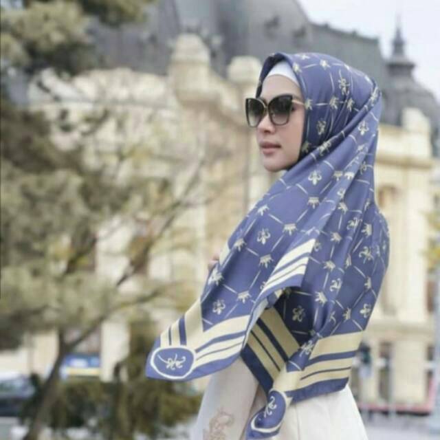 ECER harga GROSIR Hijab Syahrini KW Kerudung SYR navy