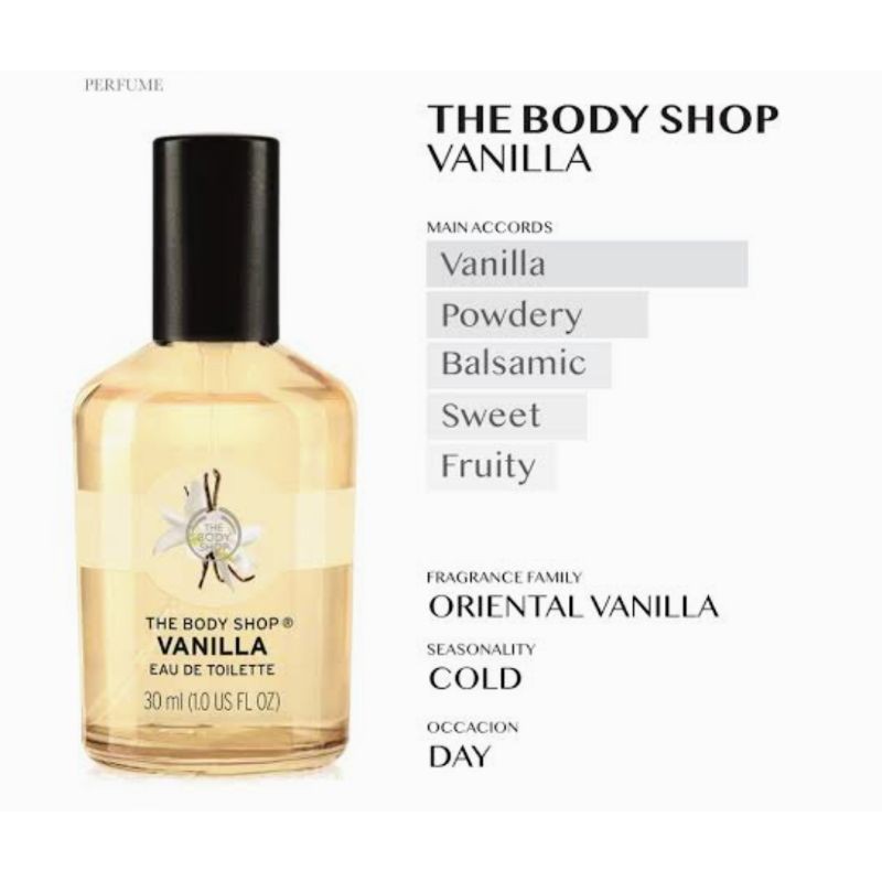 parfum vanilla bodyshop refill