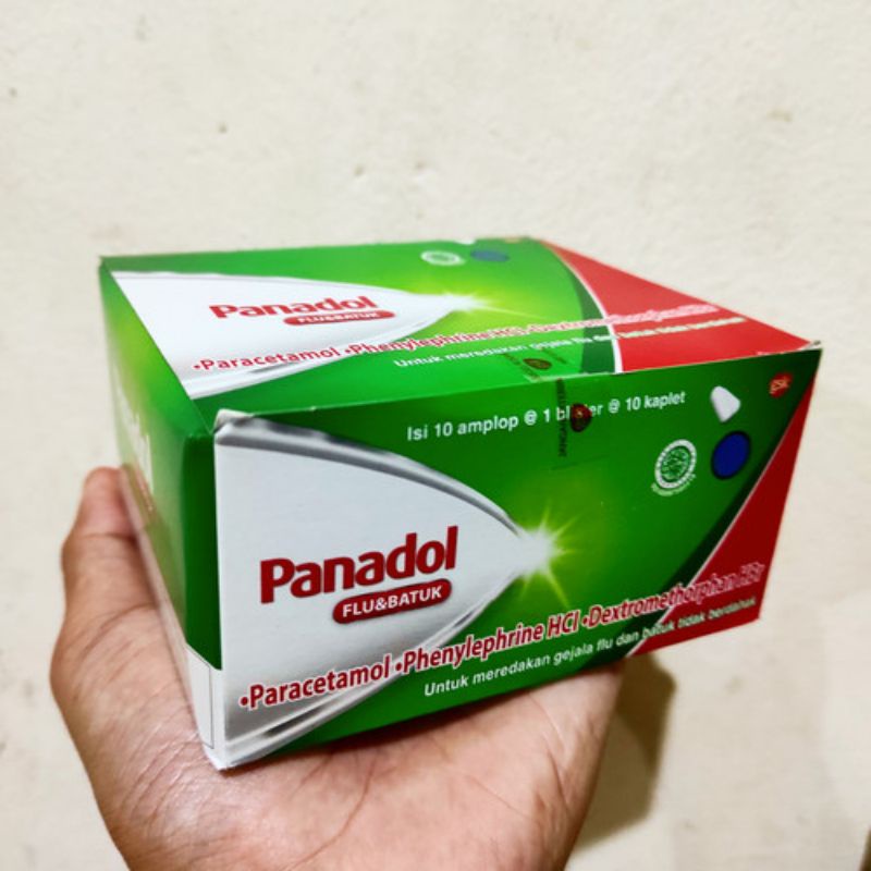 PANADOL HIJAU 1 BOX PANADOL FLU & BATUK