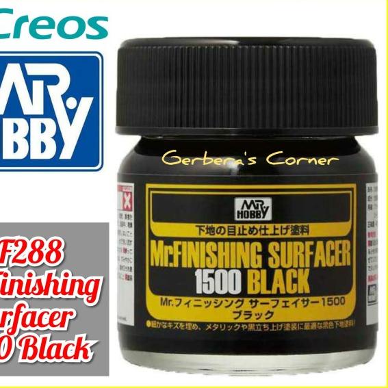 ⅍ Mr Color SF288 Mr Finishing Surfacer 1500 Black - Mr Hobby - Lacquer ➤