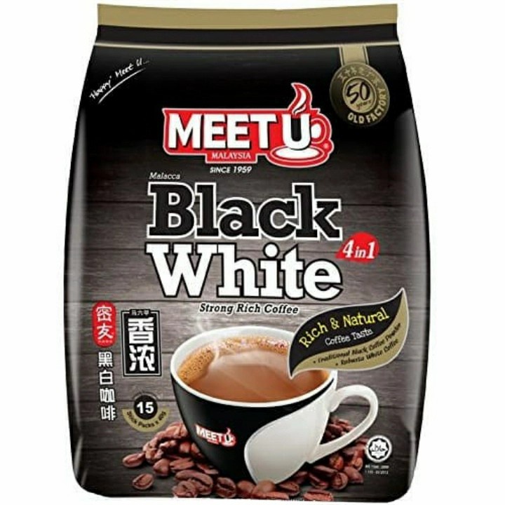 

MEET U Black White Coffee 4in1 Rich & Natural