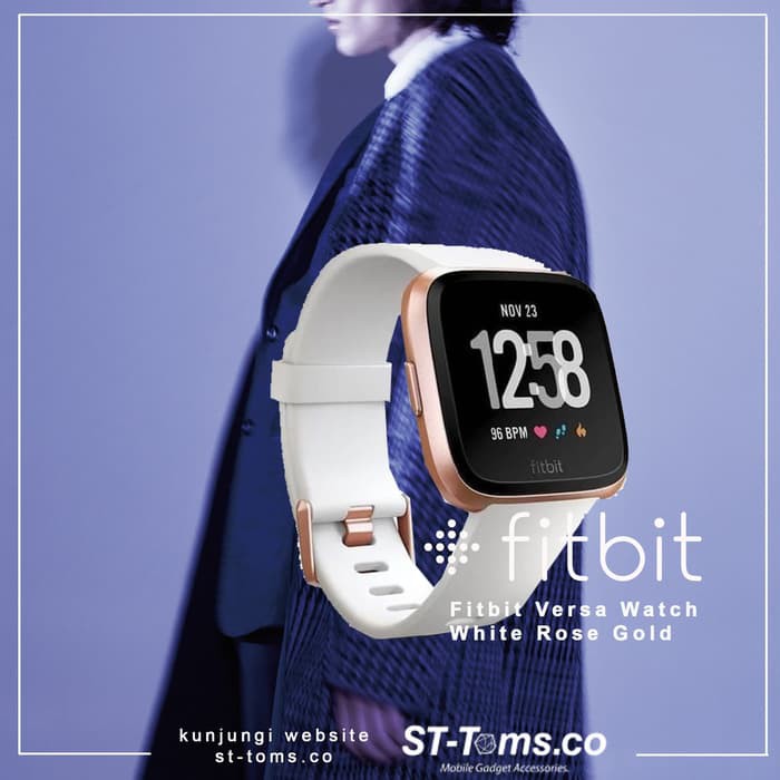 fitbit white rose gold