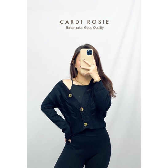 MDLV ~ CARDI ROSIE RAJUT CARDIGAN RAJUT KOREA TERBARU CARDIGAN LENGAN PANJANG CEWEK FASHION WANITA