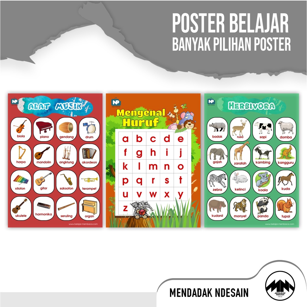 Jual POSTER BELAJAR ANAK | Shopee Indonesia