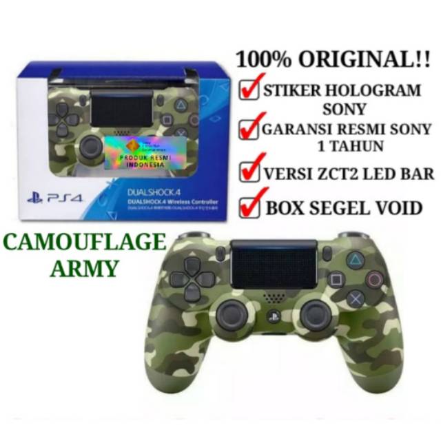 Stick Stik PS4 Original Sony DS4 New LIGHTBAR Army Green CamougFlage