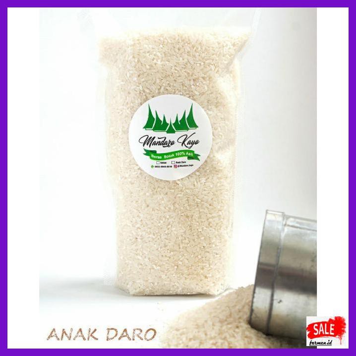 

Rasbeputih- Beras Padang Solok - Anak Daro 1Kg -Aslii.