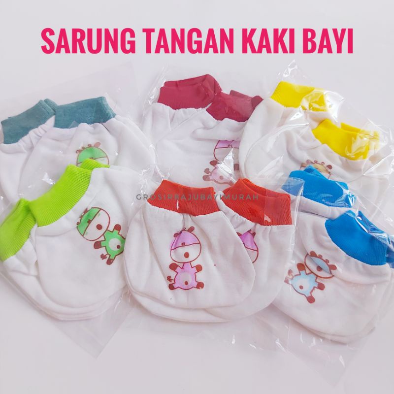 Sarung Tangan Kaki Bayi Ecer perlengkapan bayi lahir 