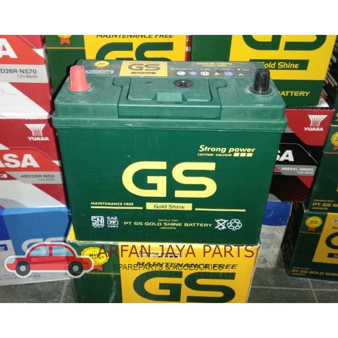 BATTERAY Aki Accu GS MF Kering Gold Shine NS40ZL 38AH (38amper)