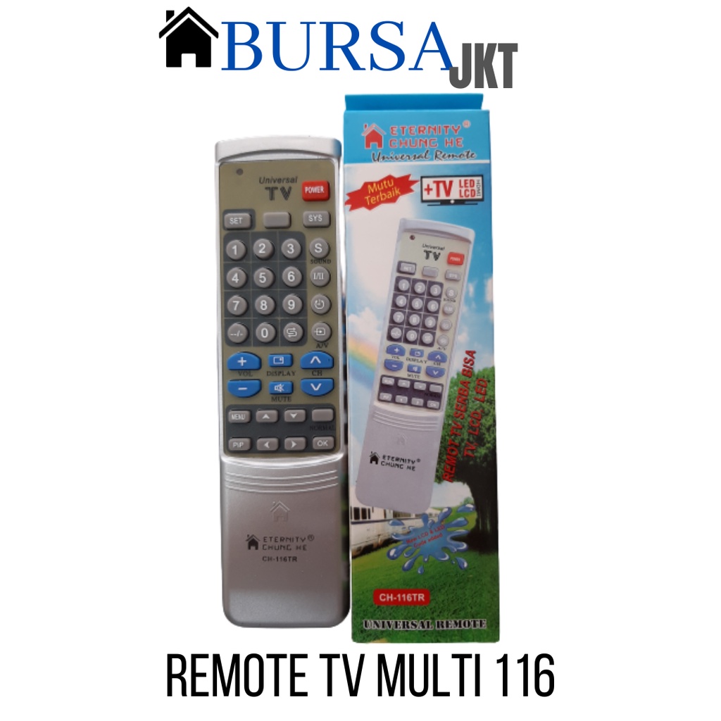 REMOTE TV MULTIFUNGSI TABUNG LCD LED CHUNGHE 116 DAN 106