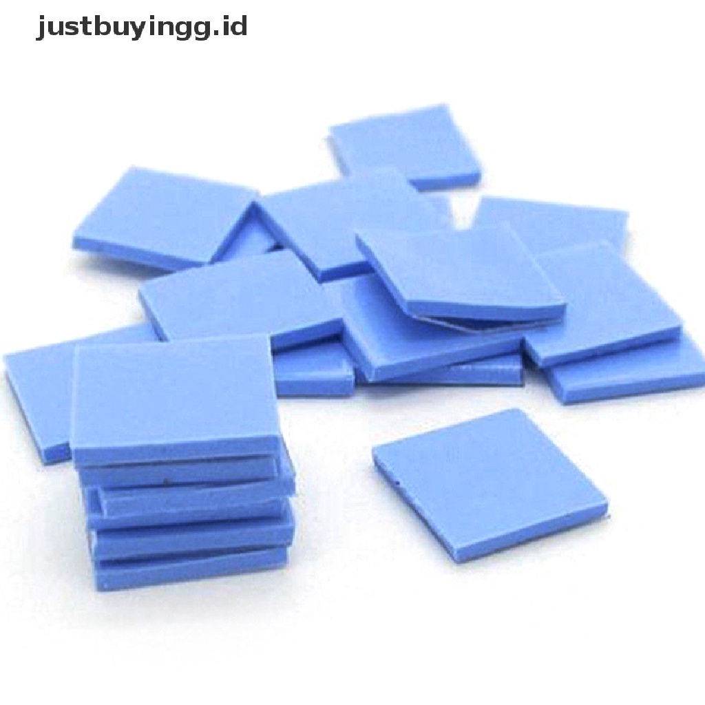 Pad Silikon Konduktif Termal Pendingin Gpu Cpu Warna Biru Ukuran 100mm X 100mm X 1mm