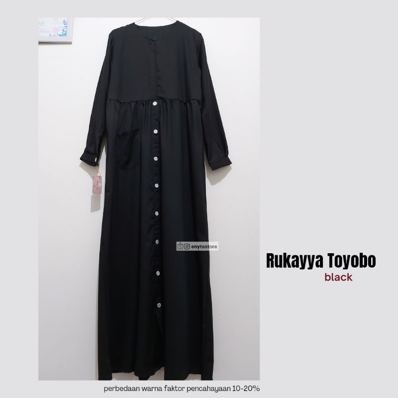 Gamis Rukayya toyobo lux | busui friendly| 1 kg = 3pcs