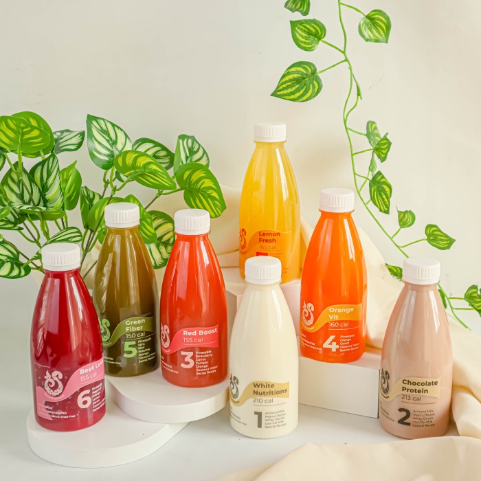 

(BISA COD) Paket Detox Full 2 Hari Juice Cold Pressed Jus Kesehatan Smoothiemama - 350ml