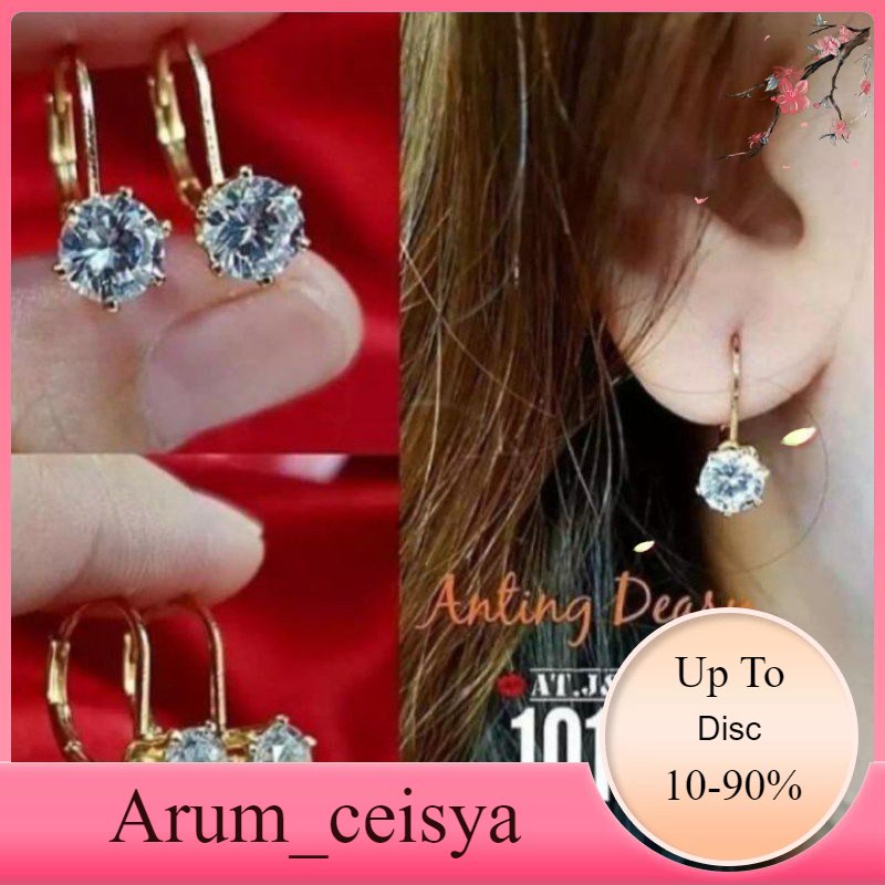 Anting Desi gold 24K perhiasan wanita