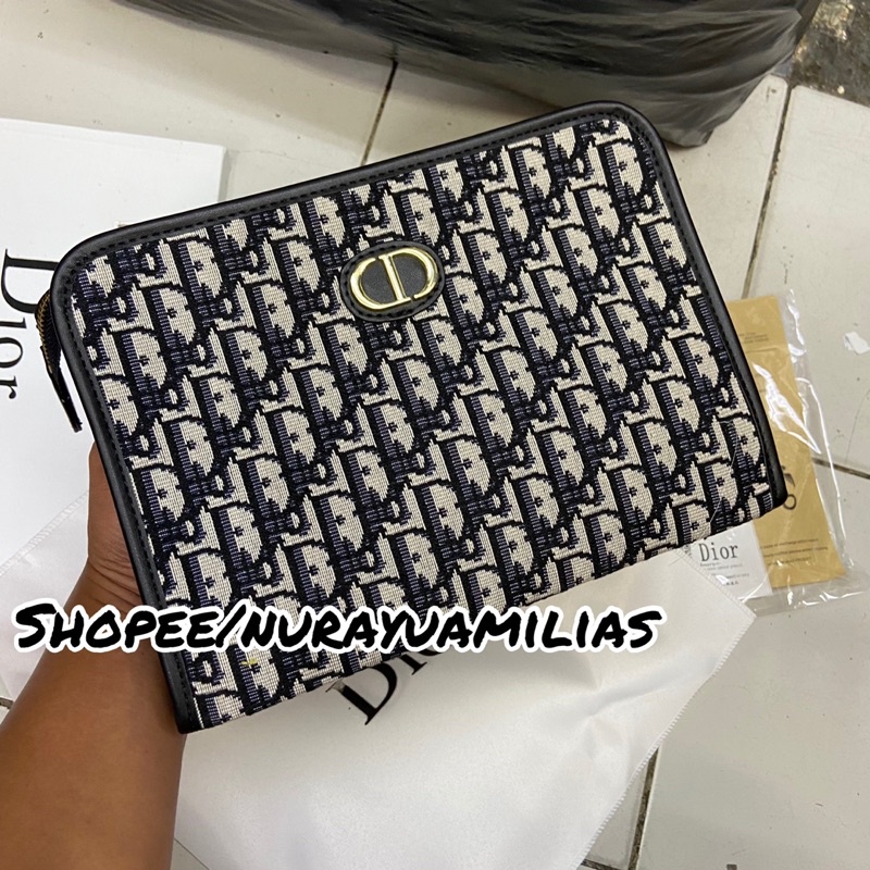 Clutch Cristiyan Dior Import with Box clutch wanita dan pria branded