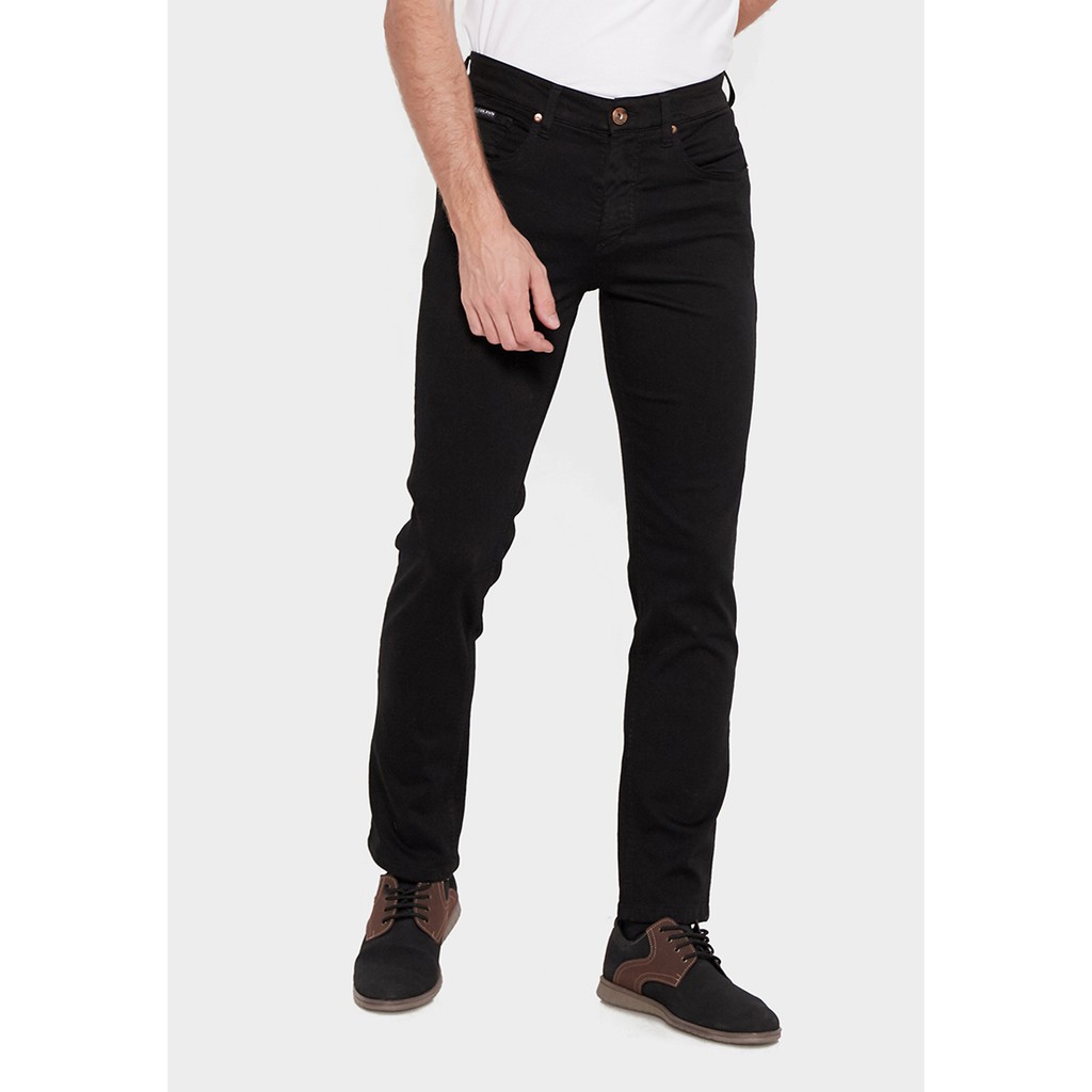 JBBoss Celana Panjang Cotton Soft Stretch Regular Fit (Black) / Ramayana Jatinegara