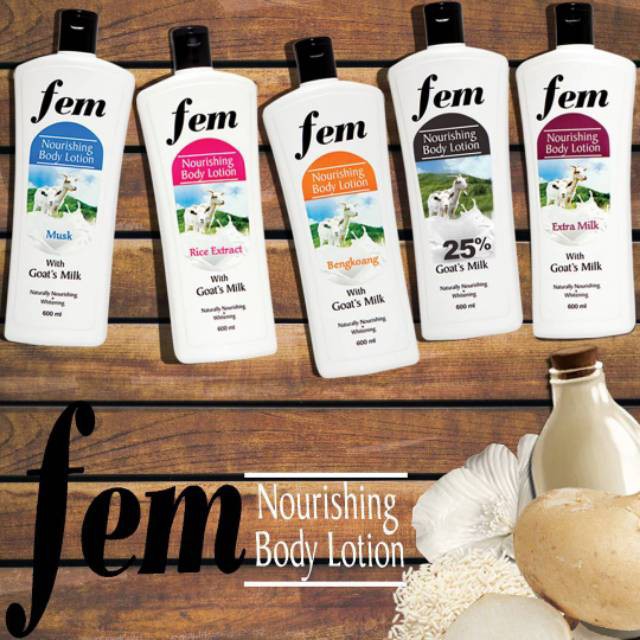 FEM NOURISHING BODY LOTION WITH GOAT'S MILK 600ML