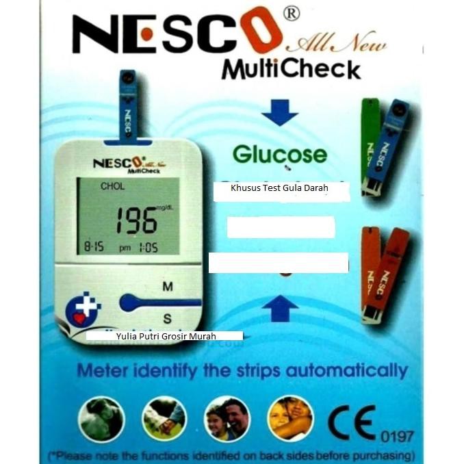 Promo, Termurah !!! Alat Nesco Cek Gula Darah / Tes Diabetes / ALL NEW NW03 Bonus strip 25