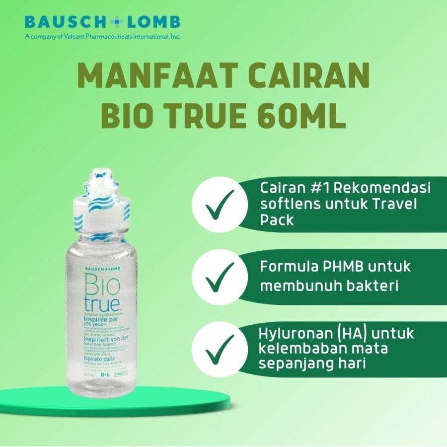 BIO TRUE KECIL CAIRAN PEMBERSIH SOFTLENS 60 ML ANTIBAKTERI SOLUTION