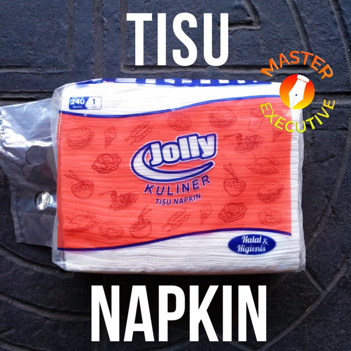 Jolly Kuliner Tisu Napkin 240 sheets 1 ply - Tissue Makanan Restoran