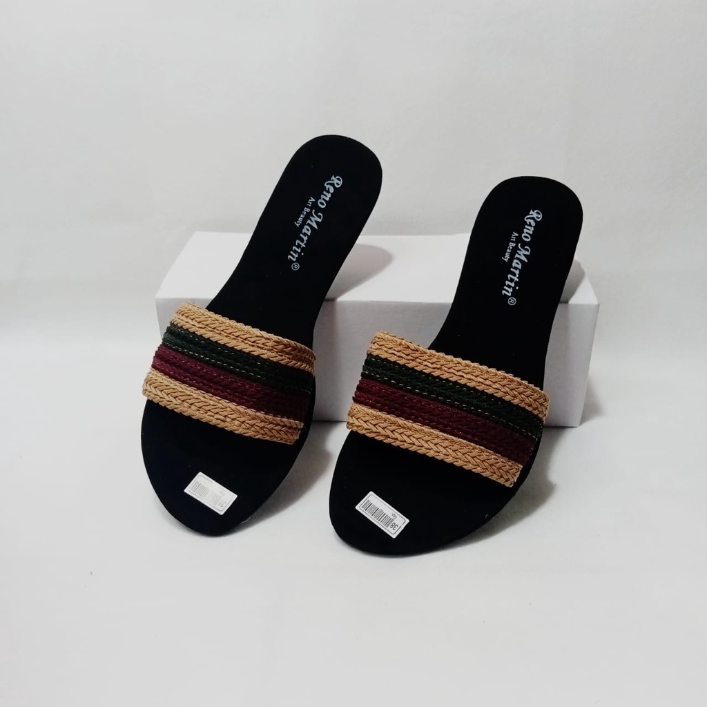 Sandal Wanita Murah Teplek Wanita Terabru Sendal Selop Warna Random